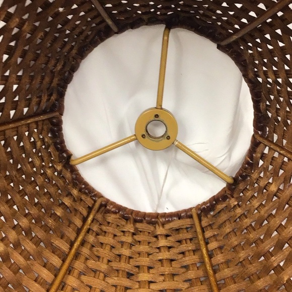 Vintage Hand made Rattan lampshade - Picture 2 of 14